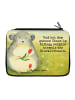Mr. & Mrs. Panda Stiftemappe Chinchilla Blume Design mit Spruch in Weiß