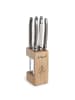 Lou Laguiole Steakmesser Set TRADITION in perle pfeffer taupe hochglanzpoliert