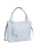 Toscanto Toscanto Schultertasche, Shopper Leder hellblau ca. 33cm