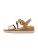 Tamaris Sandalen mit Keilabsatz aus Leder Braun