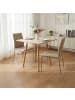relaxdays Esstisch in Natur - (B)75 x (H)75 x (T)75 cm