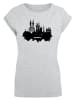 F4NT4STIC T-Shirt Cities Collection - Munich skyline in grau meliert