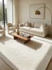 KADIMA DESIGN Teppichläufer Abstrakt Antirutsch pflegeleicht Wohnzimmer Schlafzimmer in Creme