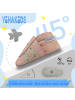 Yihakids Leder-Krabbelschuhe in Rosa