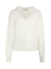 Usha Damen Cardigan Mit Perlen in Wollweiss