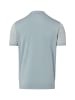 Finshley & Harding London Strick-Poloshirt in hellblau weiß