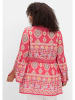 sheego by Joe Browns Longbluse in rot gemustert