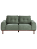 Beliani 2-Sitzer Sofa LAURILA in Grün/Braun - (W) 170 x (H) 71 x (L) 92 cm