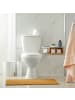 relaxdays Toilettenpapierhalter in Natur/ Weiß