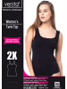 Yenita® Tank Top (2er Set) Modern-Collection in schwarz-weiss