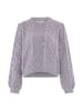 IZIA Damen Pullover in GRAU MELANGE