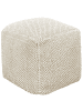 Beliani Pouf JOARA in Beige - (W) 45 x (H) 45 x (L) 45 cm