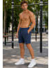 Reichstadt Herren Regular Fit Shorts Marken-Stick in Dark Blue