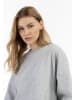 DreiMaster Vintage Damen Oversize Sweatshirt in Hellgrau Melange