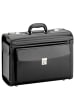 D&N Business & Travel - Pilotenkoffer Leder 46 cm in schwarz