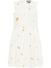 DreiMaster Vintage Damen Midikleid in Wollweiss Gelb