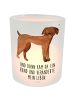 Mr. & Mrs. Panda Teelicht Glas Hund Dogge mit Spruch in Transparent