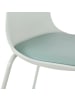 KADIMA DESIGN Thekenstuhl Kunstleder & Metall, industrieller Stil, 75 cm Sitzhöhe in Türkis