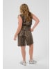 KAFFE curve Jeansshorts KCjessa Regular fit in Black/Brown Leopard