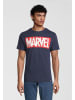 Re:Covered T-Shirt Marvel Pixel Logo Navy in Navy