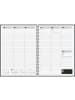 BRUNNEN Buchkalender 781 21x29,7cm 1 Woche/2 Seiten schwarz 2026