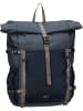 SANDQVIST Rolltop Rucksack Forest Hike in Multi Steel Blue/Navy Blue