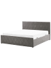 Beliani Doppelbett ROCHEFORT in Grau - (W) 190 x (H) 99 x (L) 214 cm