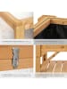 tectake Pflanzbeet, 119 x 57 x 124 cm, aus Holz, Ablage & Frühbeet-Aufsatz