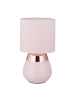 relaxdays Nachttischlampe in Rosa - (H)32 x Ø18 cm