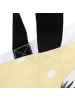 Mr. & Mrs. Panda Tasche Storch mit Spruch in Gelb Pastell