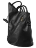 Samantha Look Rucksack echt Leder in schwarz