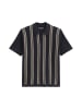Marc O'Polo Kurzarm-Feinstrickshirt Travel Collection in Deep Night Blue