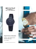 Regent Analog-Armbanduhr Regent Metallarmband blau mittel (ca. 36mm)