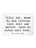 Mr. & Mrs. Panda Pinnwand Magnet Spruch Glück Erfüllung mit Spruch in Weiß