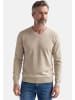 Redmond Pullover Basic in Beige / hellgrün
