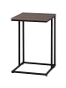 Beliani Beistelltisch TROY in Dunkler Holzfarbton/Schwarz - (W) 40 x (H) 61 x (L) 40 cm