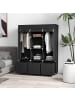 HOMCOM Stoffschrank-125L x 43B x 162,5H cm-Schwarz