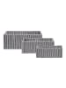 ebuy24 Körbe Arese 3er Set Grau 26 x 36 cm