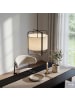 home24 Pendelleuchte SCOTTO in Beige / Schwarz