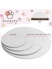 Wenburg Tortenplatten 4er-Set Silber und Gold  Silber