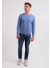 CASH-MERE.CH Rundhals Pullover in Azurblau