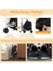 COSTWAY Hundewagen Doppel Hundebuggy faltbar in Schwarz