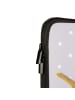 Mr. & Mrs. Panda Laptoptasche Rotkehlchen Federn mit Spruch in Grau Pastell