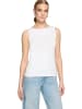 Zero  Basic Shirt mit U-Boot-Ausschnitt in Brilliant White