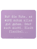 Mr. & Mrs. Panda Maus-Pad Spruch Gelassenheit in Krisen mit Spruch in Lavendeltraum