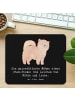 Mr. & Mrs. Panda Mousepad Chow-Chow Mähne mit Spruch in Schwarz