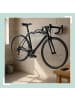 relaxdays Fahrrad Wandhalterung in Schwarz - (B)27,5 x (H)18 x (T)33 cm