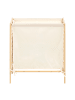 Beliani Wäschekorb CARACHI in Braun/Weiß - (W) 54 x (H) 59 x (L) 35 cm