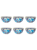 Butlers Schale ORNAMENTS 6er-Set in Blau / Gelb