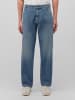 Mavi Jeans Denim Jeans mit weitem Bein und Taschendetails in Blau
